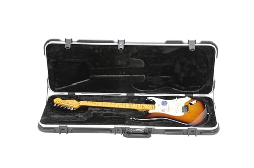 Image of SKB Cases 1SKB-66 Electric Guitar Hard Case, Rectangular TSA Approved Case for Strat and Tele Style Guitars, Plush EPS Interior, Black
