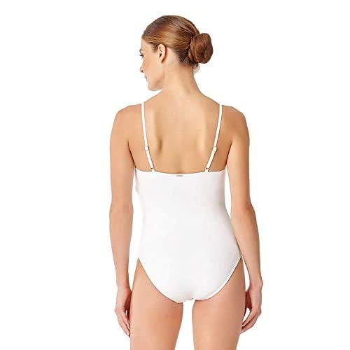 Anne Cole Women's Shirred Classic Lingerie One Piece Swimsuit, White, 8 #TOP1