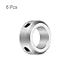 QUARKZMAN 8-teiliges Set Schraubkragen 16mm Bohrung, Aluminiumwellenkragen, 26mm Außendurchmesser und 10mm Dicke, Schraubklemmkragen, Stopkragen für lineare Stangenwellenführung
