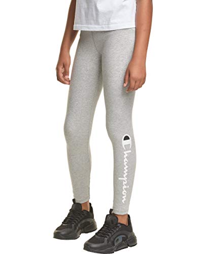 Champion Heritage Girls Legging (Large, Oxford Heather)