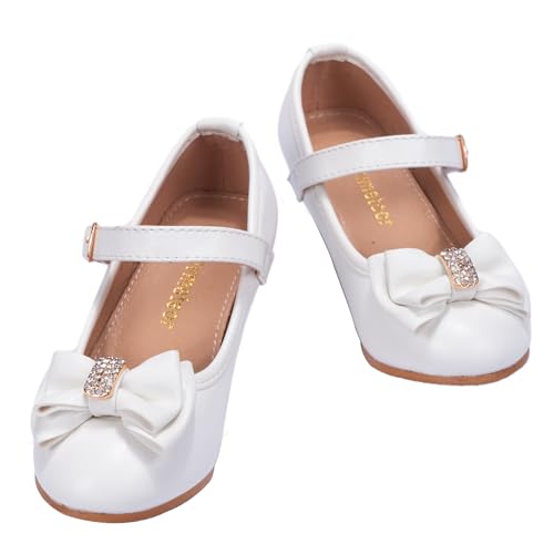 Girls Dress Shoes Low Heel Princess Shoes Wedding Party Mary Jane Flats for Toddler/Little Kids3