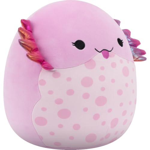 Image of Squishmallows Original 12in Barika the Pink Bearded Dragon with Neon Stripes - Official Jazwares Plush (Medium-Sized)