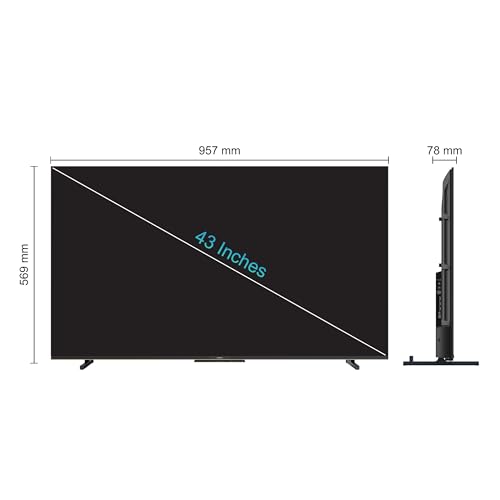 Image of Philips 109 cm (43 inches) 8100 Series 4K Ultra HD Smart QLED Google TV 43PQT8100 /94