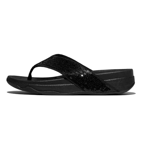 FitFlop Women's Surfa Sequin Toe-Post Sandals Wedge