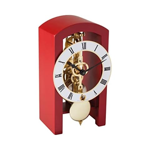 Reloj de Mesa Hermle Esqueleto Rojo Cover