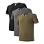 V-neck - Heather Olive Green/Black/Heather Dark Gray