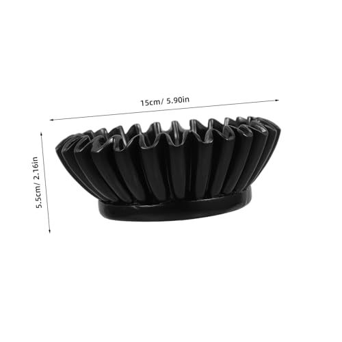 Cuenco negro de resina higiénico y fácil de limpiar para decoración 3