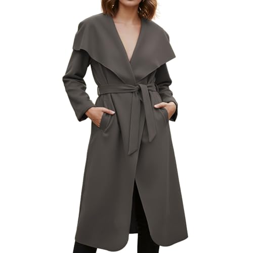 Cardigan élégant manches longues hiver et manteau long chaud femme