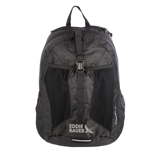 Image of Eddie Bauer Stowaway Packable Backpack | Travel | Outdoor | Lightweight | Foldable | Durable | Ripstop Polyester | 30L - Onyx Black