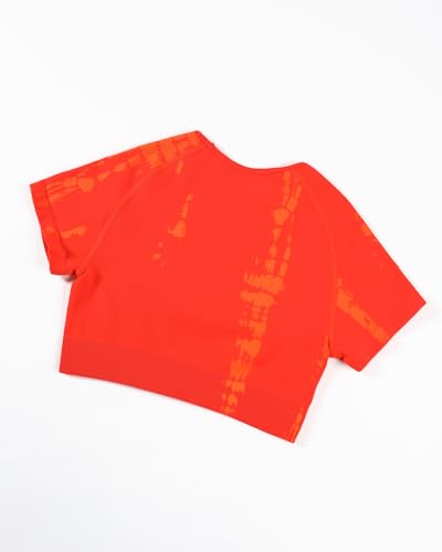 Image of AUROLA Serpent Snake Seamless Workout T-Shirts for Women,Short Sleeve Crop Top Gym Yoga Athletic Shirts Tee
