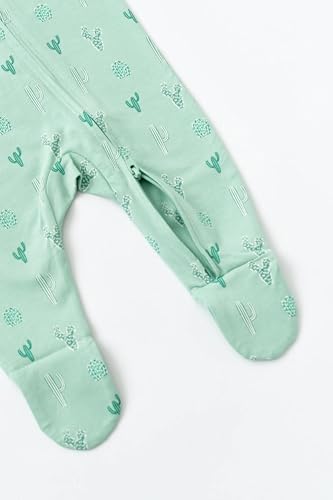 Image of monica + andy Double Zipper One Piece, 100% Organic Baby Clothes for Girls & Boys, Unisex, Preemie, Newborn & Infant Sizes