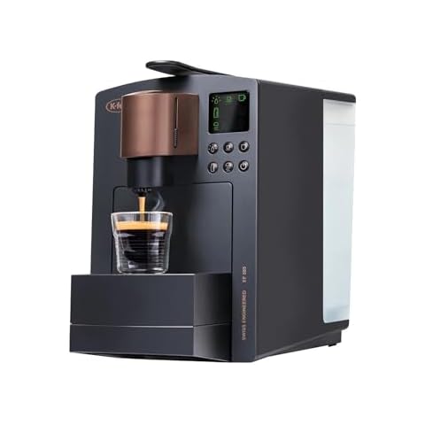 K-fee® Grande Single Serve Pods Coffee, Espresso, Milk Machine (Black/Copper) | Mill Coffee and Starbucks® Verismo* Compatible Cover