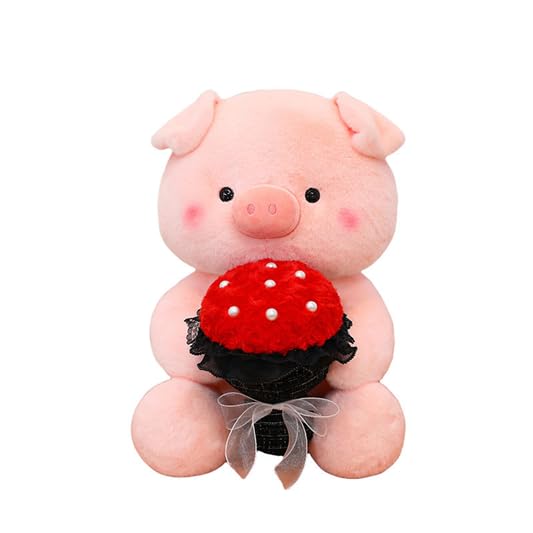 Image of SCOOBA Adorable Bouquet Pig Soft Toy 35cm (Bouquet Pig)