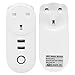 Smart Power Socket, 16A Smart Plug, Smart Socket Home Power Socket Timer Remote Control LSPA2 UK Plug 100240VAC, adapters