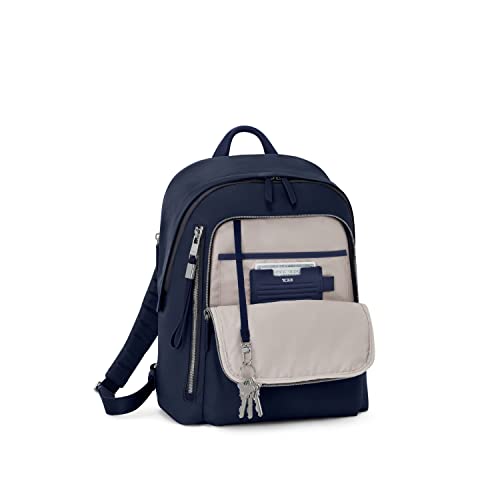 Image of TUMI - Voyageur Halsey Backpack - Travel Backpack - For Business, Fashion, Commute - Holds Up to 14 inch Screens - Indigo & Silver Hardware