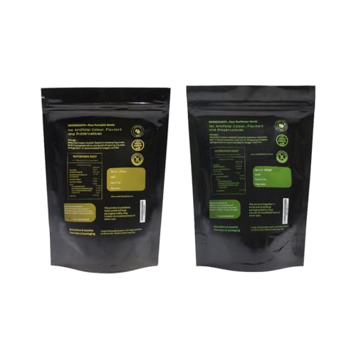 Image of NatureGarden Raw Pumpkin & Sunflower Seeds combo 500g-(250g Each ) Protein-Rich Superfood | High Fiber Non-GMO | Healthy Snack for Weight Loss | Vegan Keto Gluten-Free | Immunity Booster | Natural Seeds for Eating