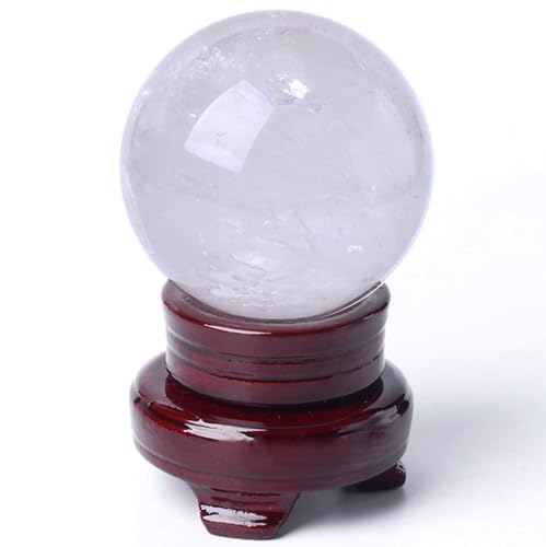 Sphère en cristal clair 120mm et socle pour photographie créative et décoration Feng Shui