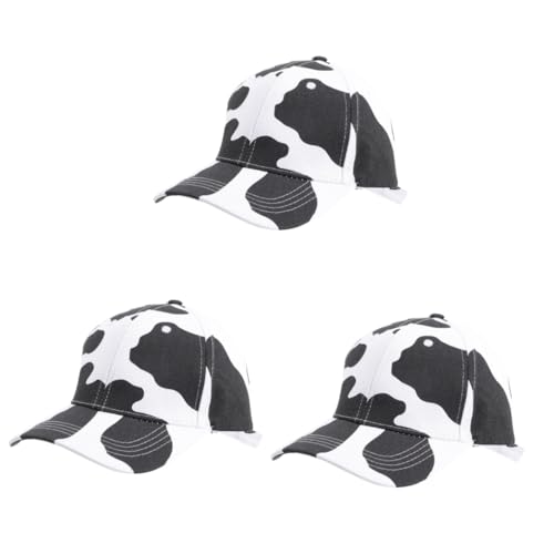 Casquette de baseball imprimé vache pour se protéger du soleil en festival