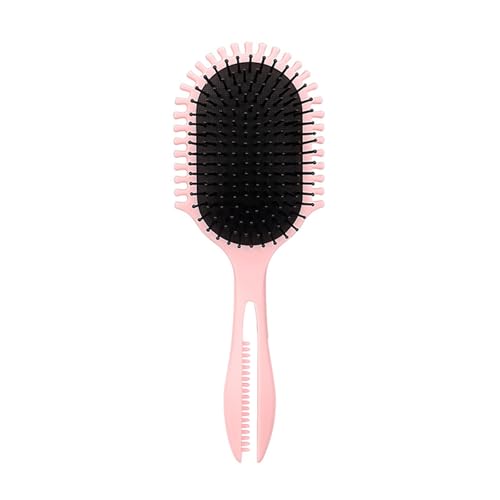 Cepillo de pelo rizado diseñado para un peinado suave y definiendo rizos, peine de moda para mujeres y hombres, cepillo largo con menos tirones