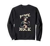 Motivo punk: frase punk rock con punkers en la imagen. Sudadera