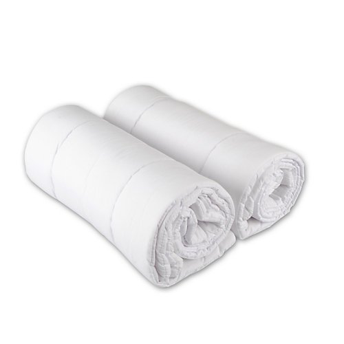 Mustang Pillow Wraps, White, Pair Size: 16 in