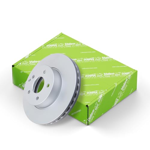 VALEO Disco de freno pintado 672784, Caja de disco 1 Ventilado, Eje trasero - Similar a diseño y calidad OE