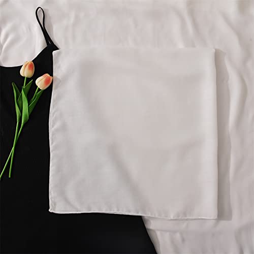 Yizelli 35 x 35 Inches Square Scarf Solid Color Neckerchief 90cm Hair Head Scarf for Women Girls2