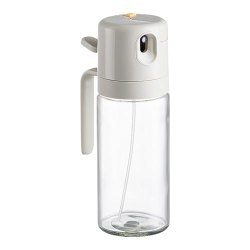 Oil Sprayer for Cooking - 550ml Olive Oil Dispenser Bottle | Oil Sprayer for Kitchen | Glass Washable Leakproof Vinegar Mister Spray Container | Food-Grade Mister for Air Fryer, Bbq