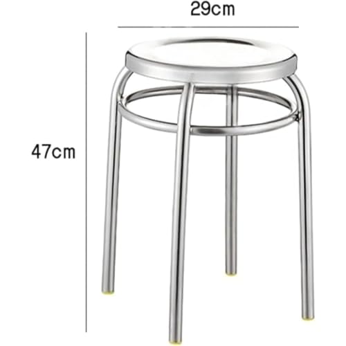 スツール 家庭用厚型ツール、可能なラウンド、なスチール [並行輸入品] [3]