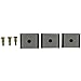 Dwyer 3-Piece Magnet Mounting Kit, A-448, for Use w/Dwyer Magnehelic Gages