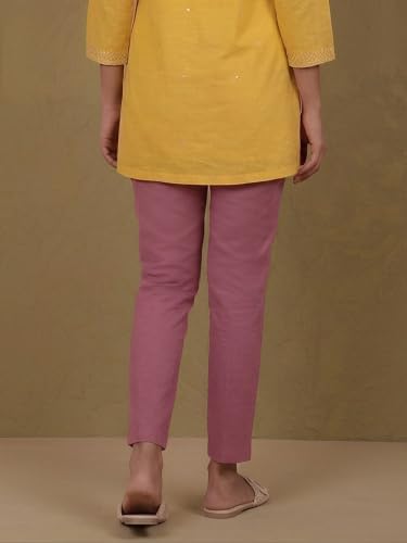 Image of TWIN BIRDS Women Viscose Cotton Kurti Pants | Stretch Ethnic Daily Trousers