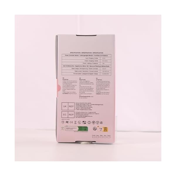Nagelfräser, Nagelfräser für Gelnägel, Elektrische Nagelfeile 20000 u/Min Verstellbare Geschwindigkei Fräser für gelnägel, Pediküre Maniküre Set für Gelnägel,Acryl Gelnägel,Nagelhaut Shellac Acrylgel – Bild 10