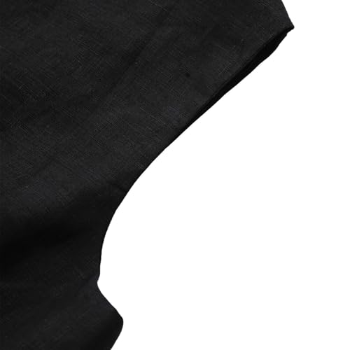 Amazhiyu Women's 100% Linen Summer Tie Front Sleeveless Crop Tops Casual Vest4