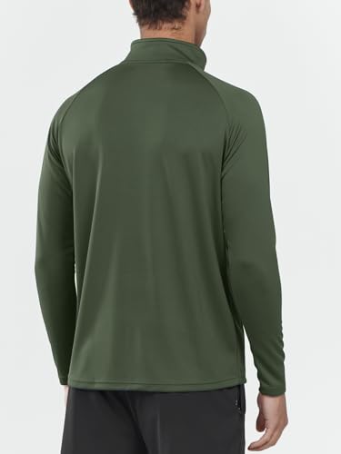 Image of NORTHYARD Men's Quarter Zip Pullover Athletic Running Shirt Long Sleeve | 1 /4 Zip Top, Quick Dry Lightweight, Moisture Wicking Breathable, Reflective Strips, Performance Workout Gym, Hiking Sports