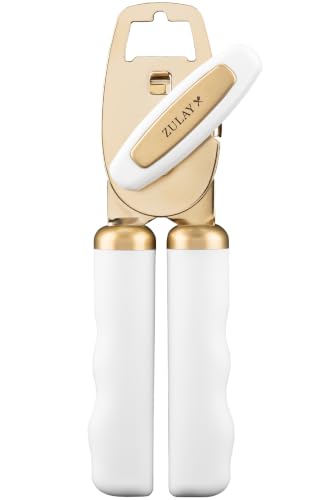 Image of Zulay Kitchen Manual Can Opener Heavy Duty Patented Stainless Steel, Gold