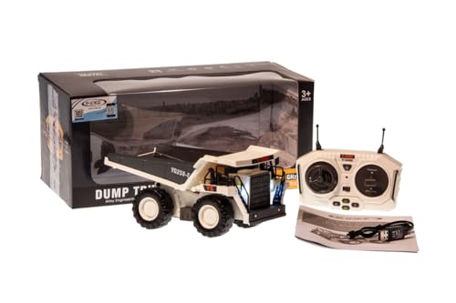 s-idee® BC1041 weiß RC Kipper LKW 1:24 Metallteile 2,4 GHz 9 Kanäle Licht und Sound