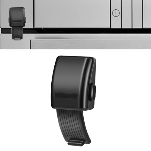 Updated Oven Lock Childproof, Anglecai Mini Oven Door Lock Drill-Free Child Safety Oven Front Lock Baby Proofing (Black, 1 Pack)