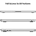 Fintie Case for MacBook Air 13.6 Inch A3449 A3240 A3113 A2681 (2022 2023 2024 2025 2026 Release) - Protective Snap On Hard Shell Cover for MacBook Air 13 Inch M2 M3 M4 M5 Chip (Frost Clear)