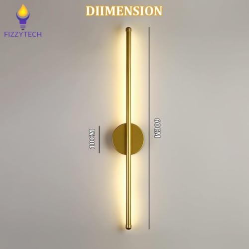 Image of fizzytech LED Wall Highlighter Light, Modern Decorative Wall Lamp with 3 Colour Changing Modes, Waterproof Designer Wall Sconce for Living Room, Bedroom & Hallway, Pack of 2