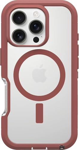 Coque iPhone 16 Pro OtterBox Defender XT rouge brique transparente sans emballage - 4