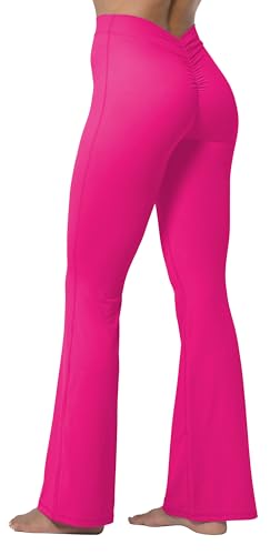 Image of Sunzel Flare Leggings, Crossover Yoga Pants with Tummy Control, High-Waisted and Wide Leg