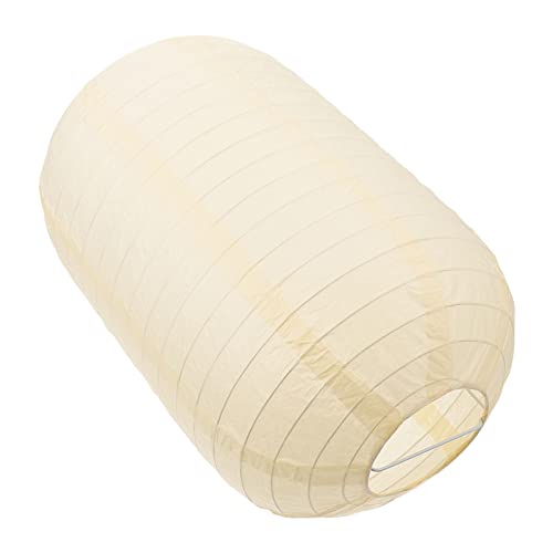 2Pcs Japanese Lantern Lamp : Beige Lanterns for Indoor Outdoor Home Yard Ramen Restaurant Decoration Japanese Paper Lanterns Hanging Lanterns for Festival Decorations