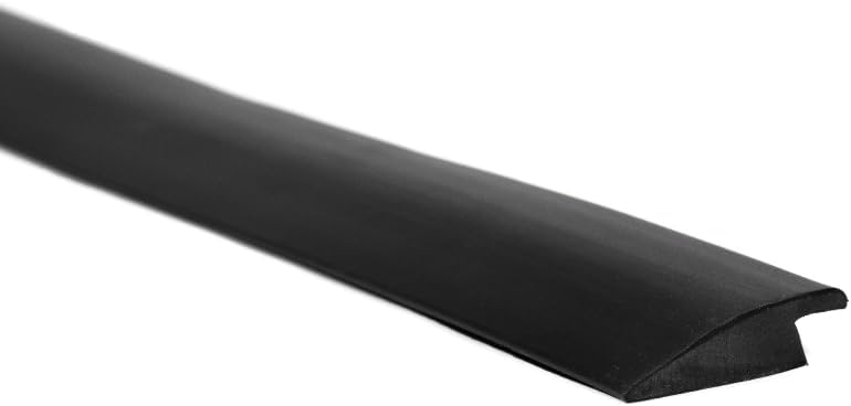 IncStores Rubber Transition Floor Ramps Ideal for Rubber Tiles, Mats Or Rolls 12' Long Strip (7-9mm Ramp)