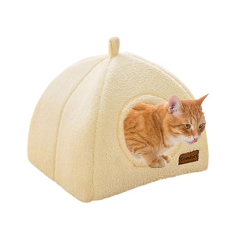 Casa Cama para Gatos | Cueva Cúpula Caliente Invernal,Aislado para Gatitos Confortable En Invierno para Mascotas Pequeñas Medianas Grandes