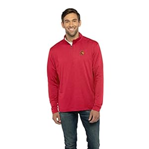 Vantage Apparel Collegiate Premium Lightweight Stretchy Team Color 1/4 Zip Pullover, USC Trojans, Cardinal, X-Large