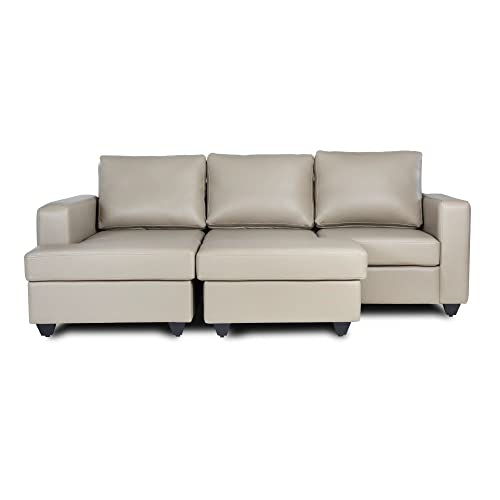 Image of Wakefit Sofa Set | 3 Year Warranty | Sofa 2 Seater, 2 Seater Sofa for Living Room, Wooden Sofa Set, Couch Sofa for Living Room, Sofa for Living Room - Napper(Jindal : Cappuccino)