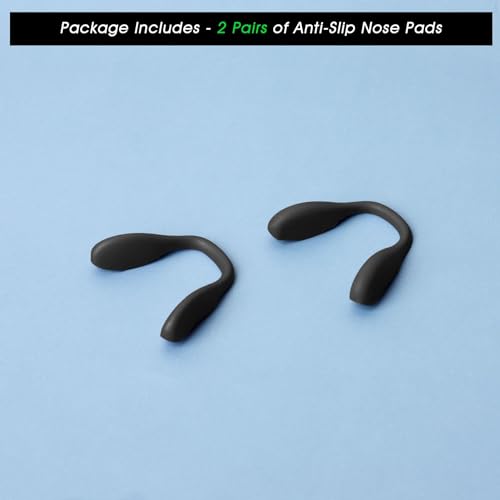 Image of Acefrog Upgraded 2 Pieces Nose Pads for Oakley Split Shot OO9416, Crossrange OO9371, Targetline OO9397 OO9398 Sunglasses, Push-in Nose Piece Replacement, Anti-Slip Nose Pad, Black