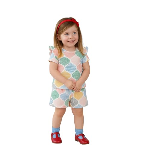 Image of Kidbea Girls' Cotton Dresses | Soft, Breathable Casual & Trendy Outfits for Kids | Sleeveless & Ruffle Sleeve Styles with Multiple Cute Prints