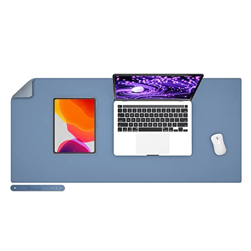 Faux Leather Desk Pad Blotter,Water and Slip Resistant Writing De...