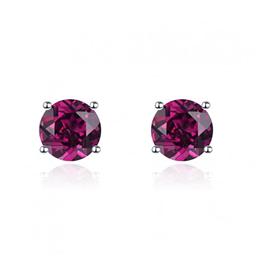 Boucle d'oreille Diopside vert hypoallergénique en argent 925 durable